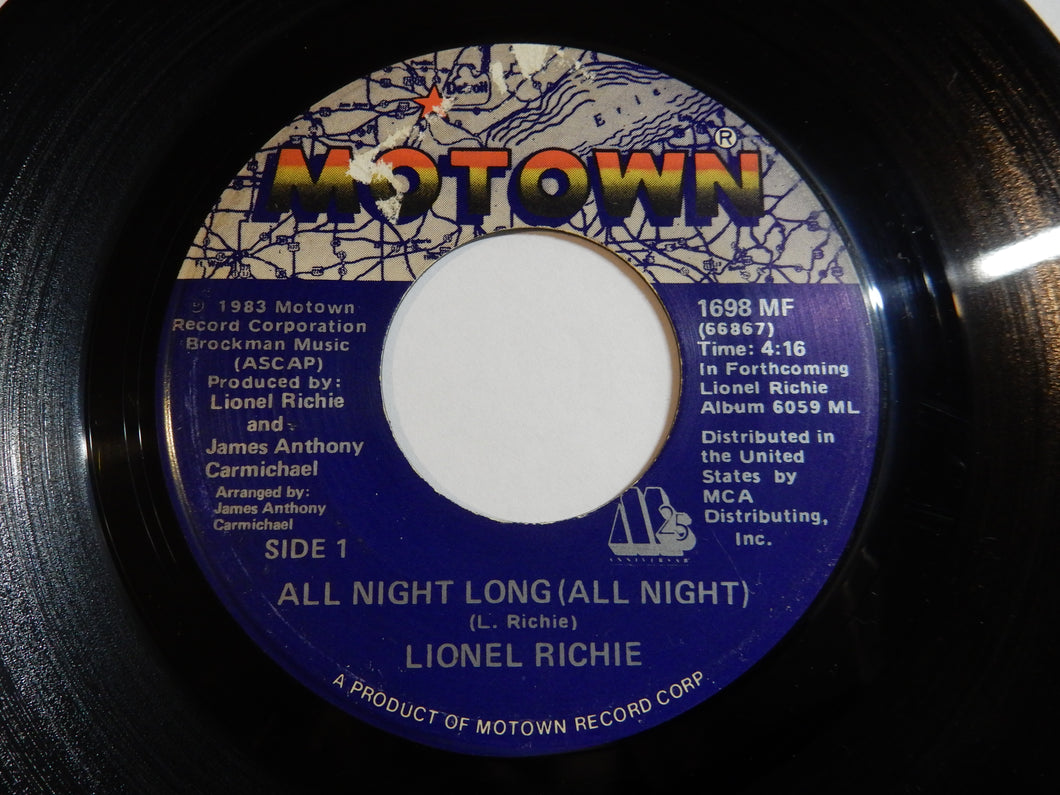 Lionel Richie - All Night Long (All Night) / Wandering Stranger (7inch-Vinyl Record/Used)