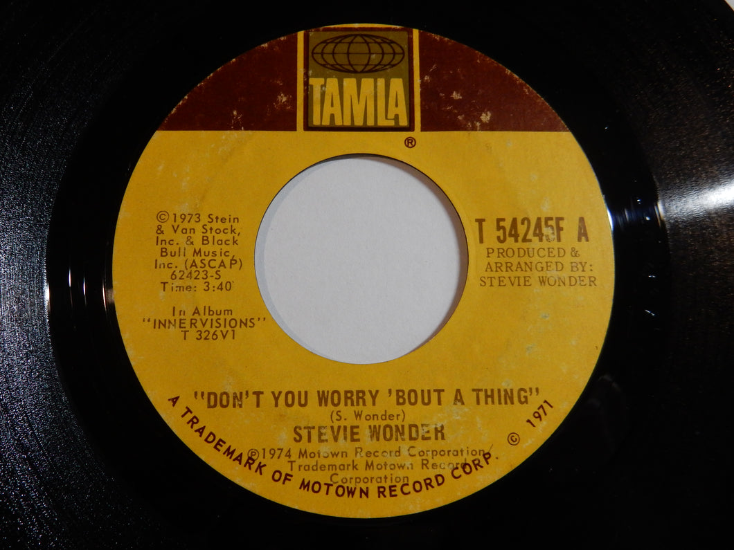 Stevie Wonder - Don't You Worry 'Bout A Thing / Blame It On The Sun (7inch-Vinyl Record/Used)