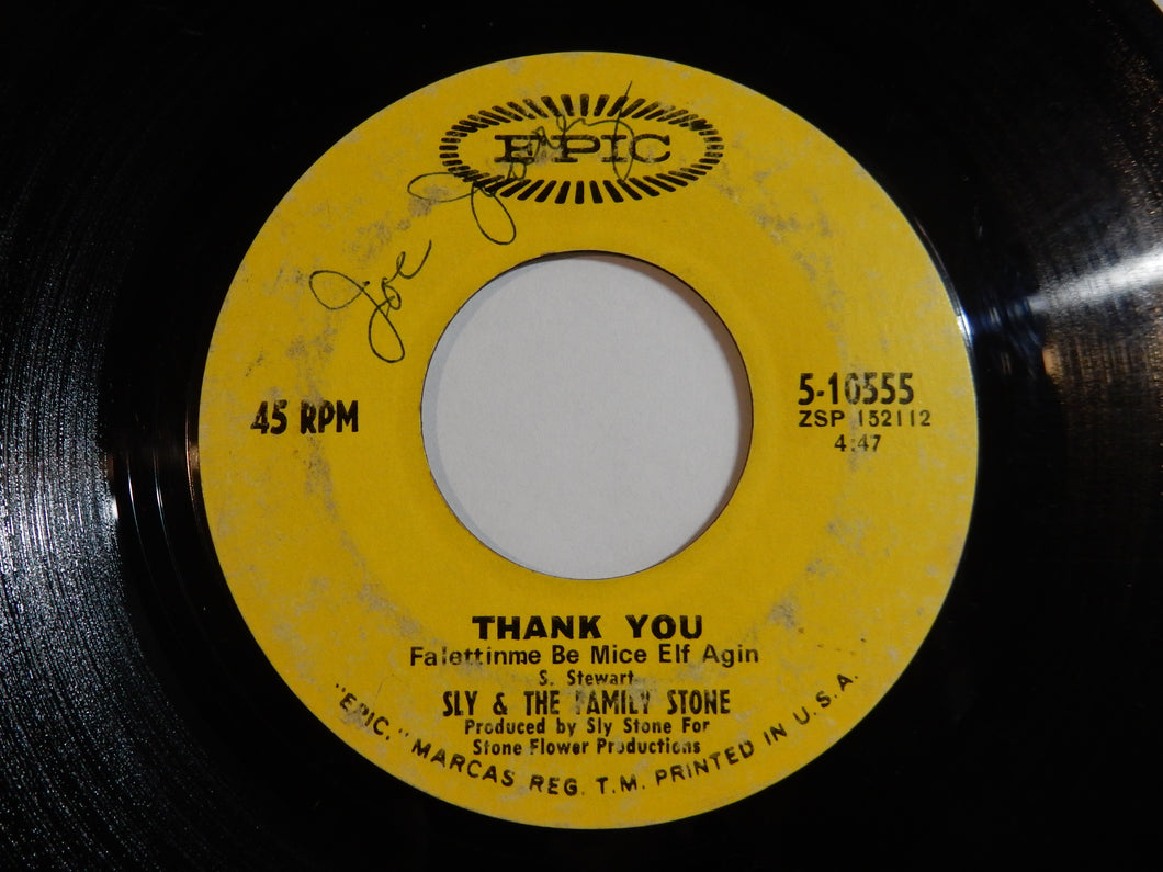 Sly & The Family Stone - Thank You (Falettinme Be Mice Elf Agin) / Everybody Is A Star (7inch-Vinyl Record/Used)