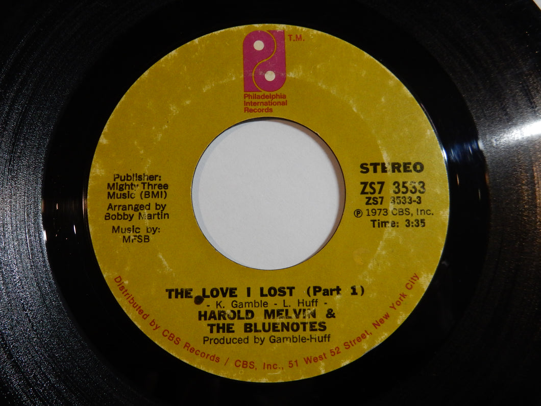 Harold Melvin And The Blue Notes - The Love I Lost (Parts 1) / (Part 2) (7inch-Vinyl Record/Used)