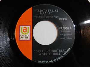 Cornelius Brothers & Sister Rose - Treat Her Like A Lady / Over At My Place (7inch-Vinyl Record/Used)