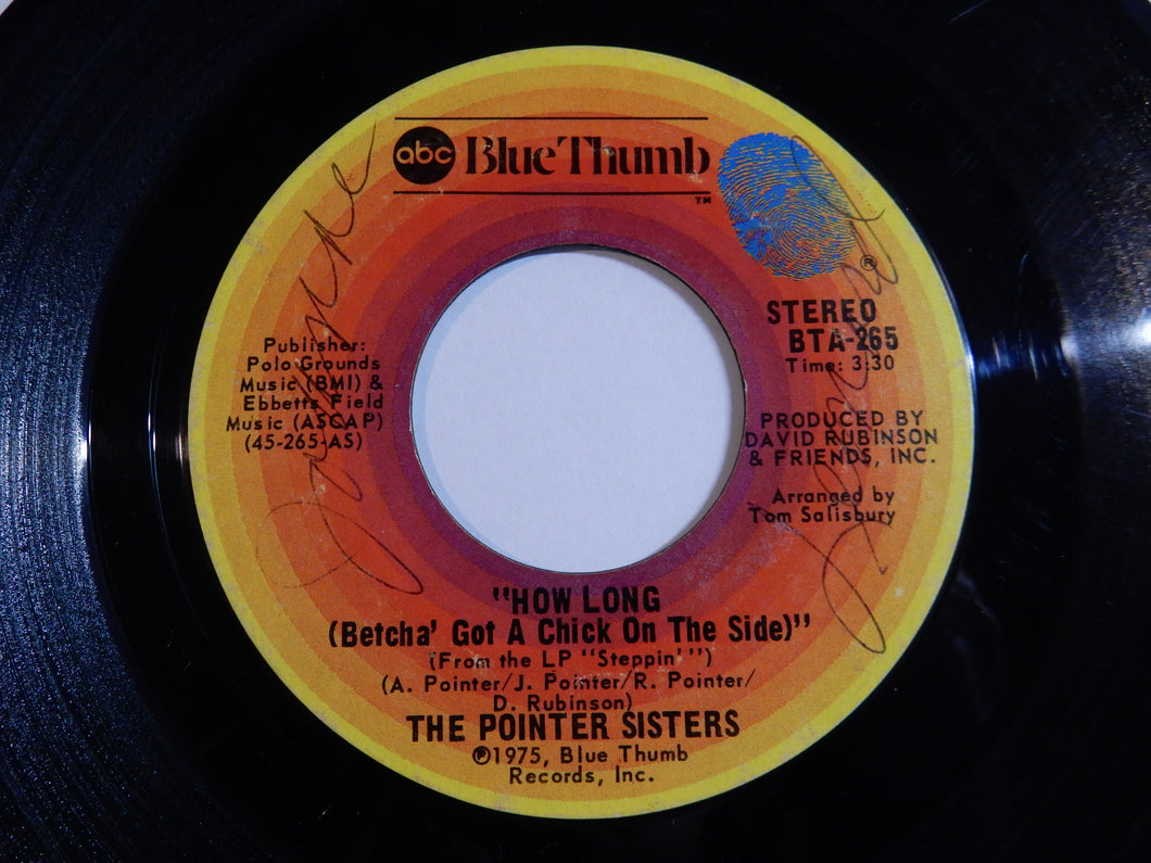 Pointer Sisters - How Long (Betcha' Got A Chick On The Side) / Easy Days (7inch-Vinyl Record/Used)