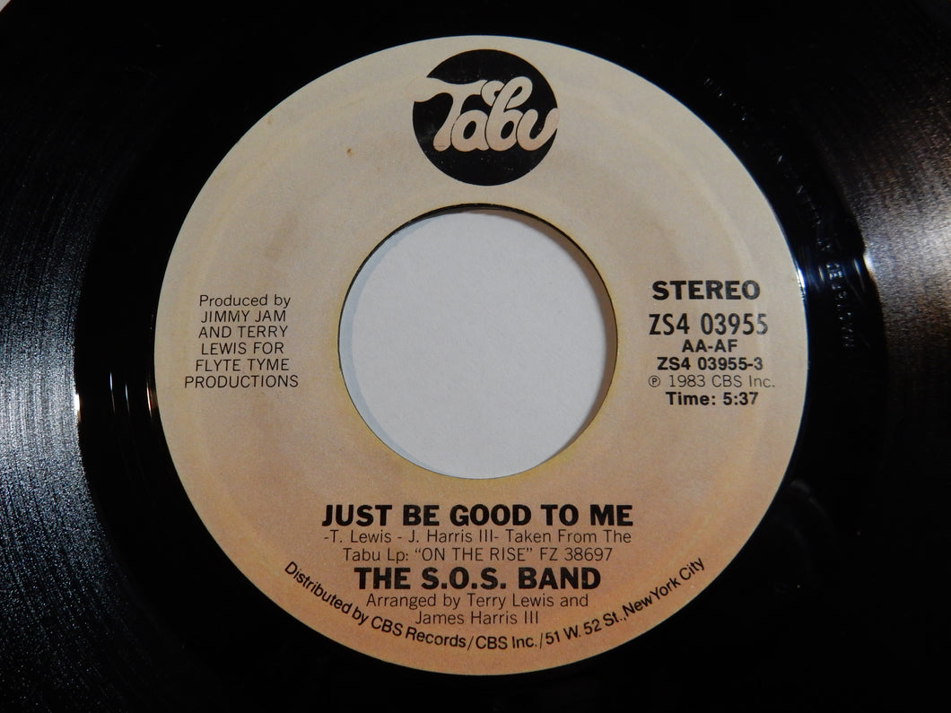 S.O.S. Band - Just Be Good To Me / (Instrumental Version) (7inch-Vinyl Record/Used)