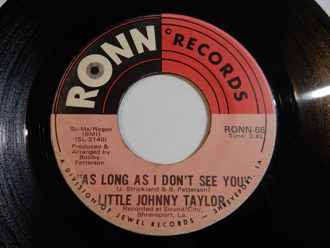 Little Johnny Taylor - As Long As I Don't See You / Strange Bed With A Bad Head (7inch-Vinyl Record/Used)