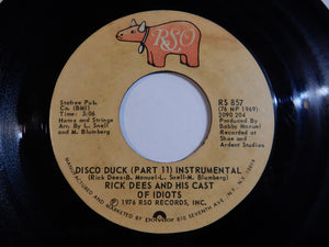 Rick Dees & His Cast Of Idiots - Disco Duck / (Instrumental) (7inch-Vinyl Record/Used)