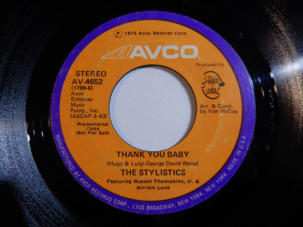 Stylistics - Thank You Baby / Thank You Baby (7inch-Vinyl Record/Used)