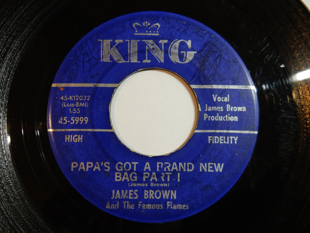 James Brown & The Famous Flames - Papa's Got A Brand New Bag (Part 1) / (Part 2) (7inch-Vinyl Record/Used)