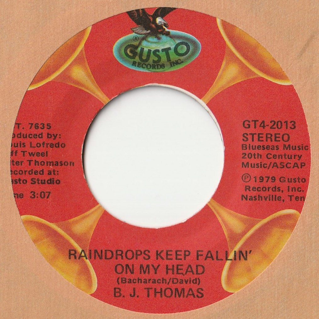 B.J. Thomas - Raindrops Keep Fallin' On My Head / Mighty Clouds Of Joy (7inch-Vinyl Record/Used)