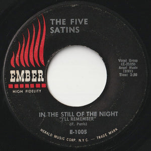 Five Satins - In The Still Of The Night "I'll Remember" / The Jones Girl (7inch-Vinyl Record/Used)