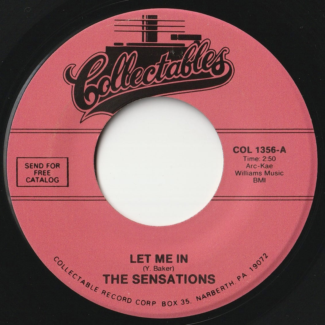 Sensations - Let Me In / Oh Yes I'll Be True (7inch-Vinyl Record/Used)