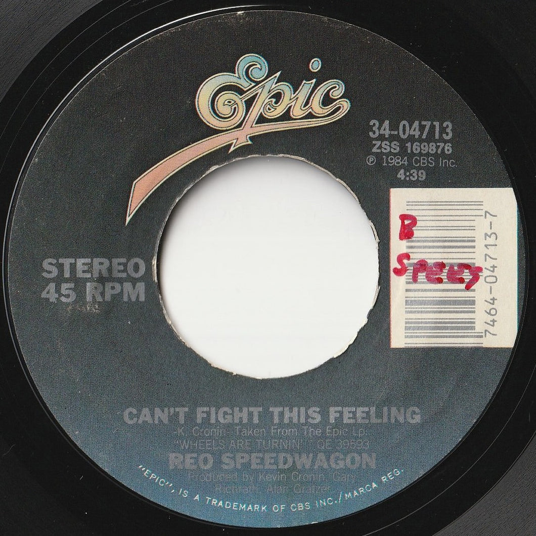 REO Speedwagon - Can't Fight This Feeling / Break His Spell (7inch-Vinyl Record/Used)