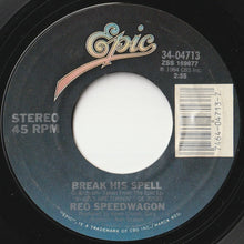 画像をギャラリービューアに読み込む, REO Speedwagon - Can&#39;t Fight This Feeling / Break His Spell (7inch-Vinyl Record/Used)
