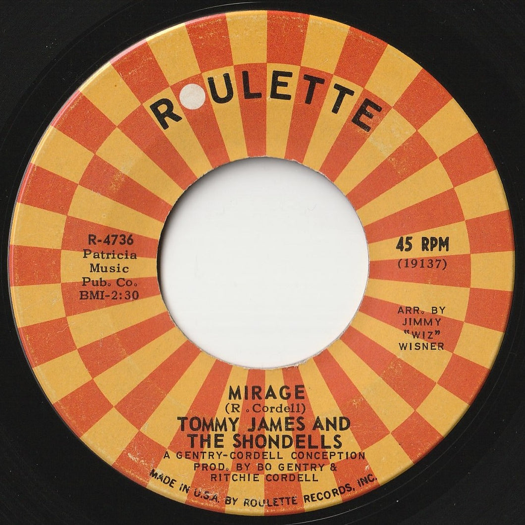 Tommy James & The Shondells - Mirage / Run, Run, Baby, Run (7inch-Vinyl Record/Used)