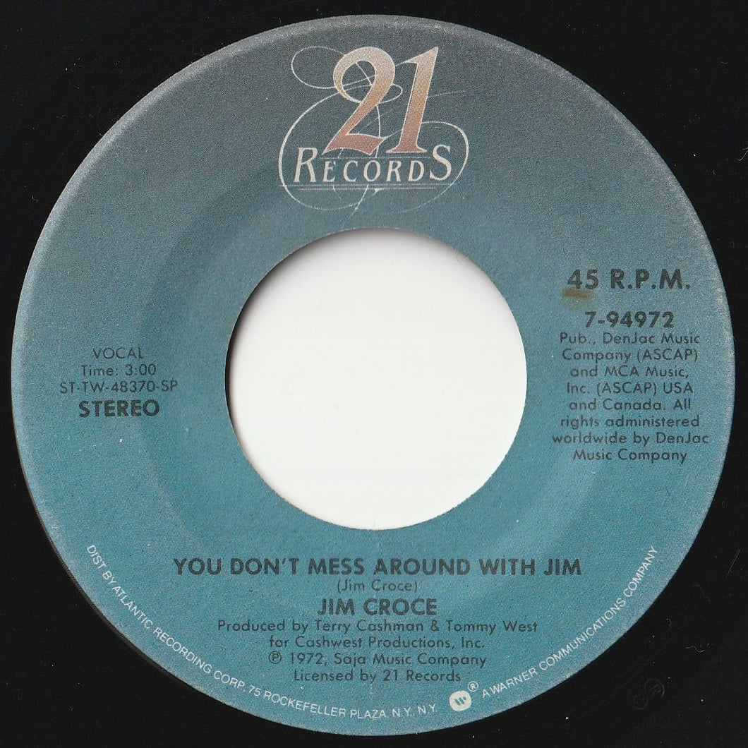 Jim Croce - You Don't Mess Around With Jim / Photographs And Memories (7inch-Vinyl Record/Used)