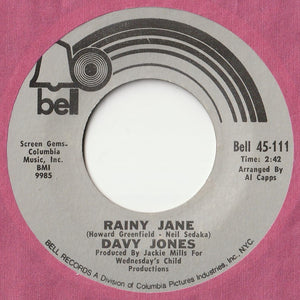 Davy Jones - Rainy Jane / Welcome To My Love (7inch-Vinyl Record/Used)