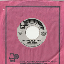 画像をギャラリービューアに読み込む, Davy Jones - Rainy Jane / Welcome To My Love (7inch-Vinyl Record/Used)
