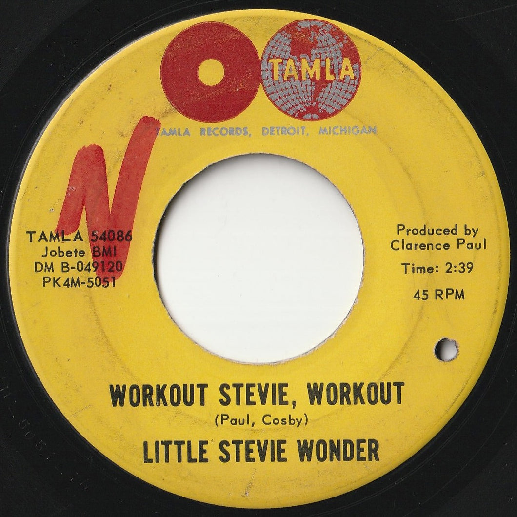 Stevie Wonder - Workout Stevie, Workout / Monkey Talk (7inch-Vinyl Record/Used)