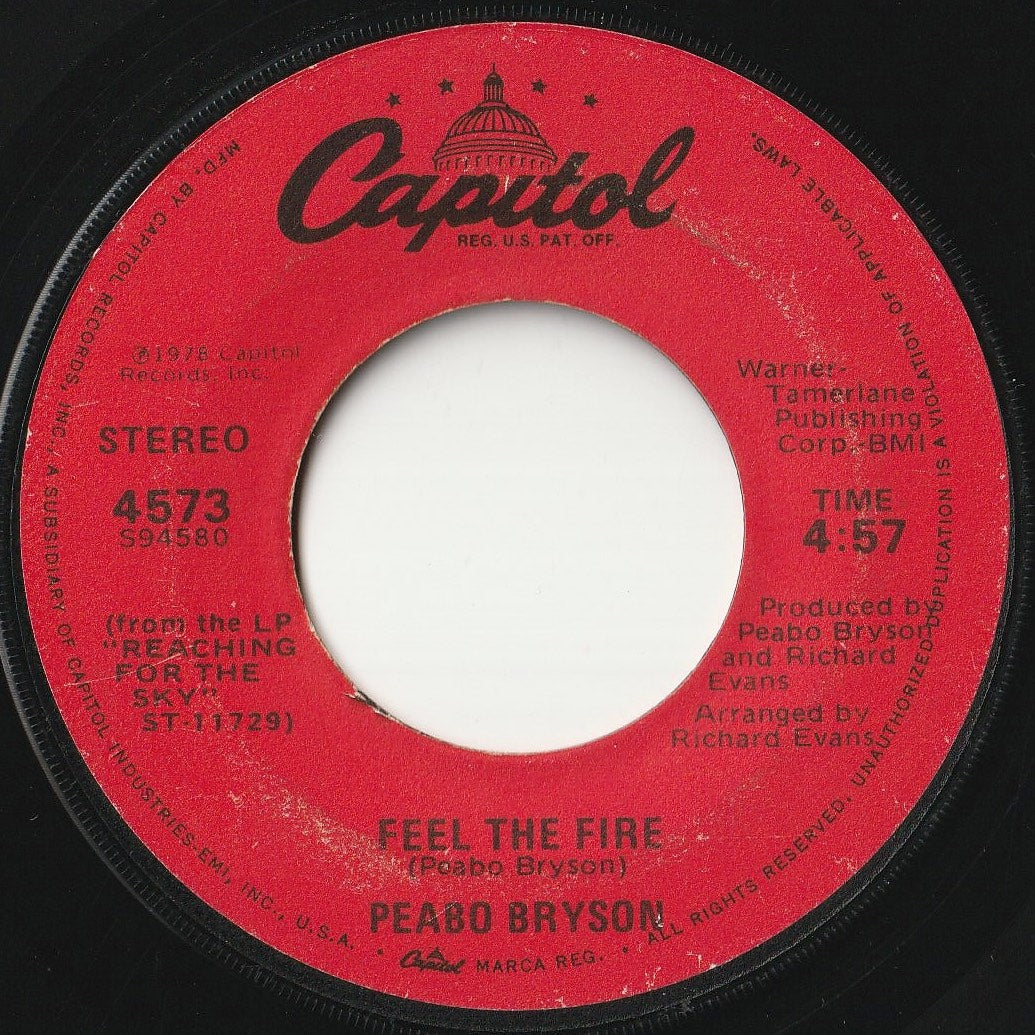 Peabo Bryson - Feel The Fire / A Fool Already Knows (7inch-Vinyl Record/Used)