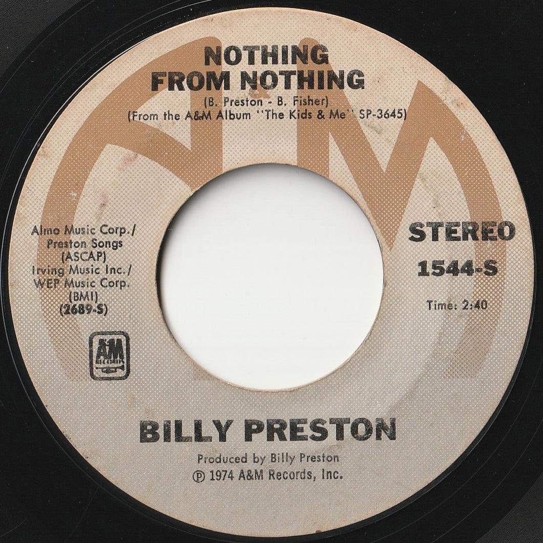 Billy Preston - Nothing From Nothing / My Soul Is A Witness (7inch-Vinyl Record/Used)