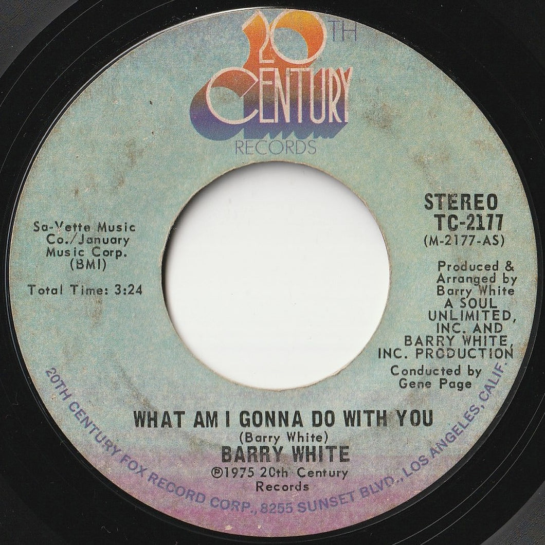 Barry White - What Am I Gonna Do With You / What Am I Gonna Do With You Baby (7inch-Vinyl Record/Used)