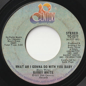 Barry White - What Am I Gonna Do With You / What Am I Gonna Do With You Baby (7inch-Vinyl Record/Used)