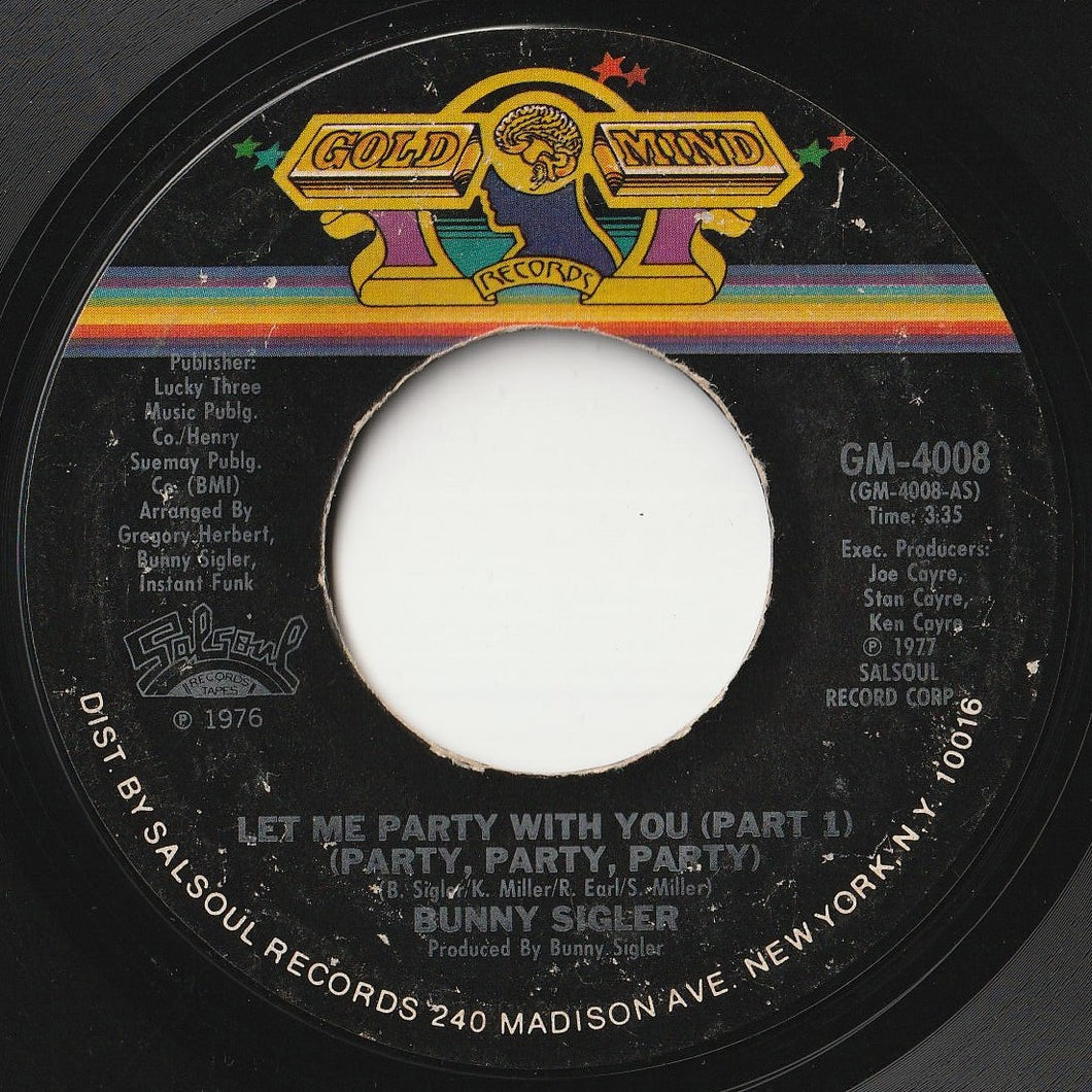 Bunny Sigler - Let Me Party With You (Party, Party, Party) (Part 1) / (Part 2) (7inch-Vinyl Record/Used)