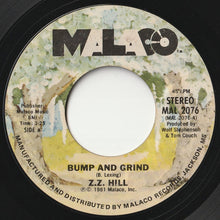 画像をギャラリービューアに読み込む, Z.Z. Hill - Bump And Grind / Something Good Going On (7inch-Vinyl Record/Used)
