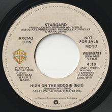 画像をギャラリービューアに読み込む, Stargard - High On The Boogie (Mono) / (Stereo) (7inch-Vinyl Record/Used)
