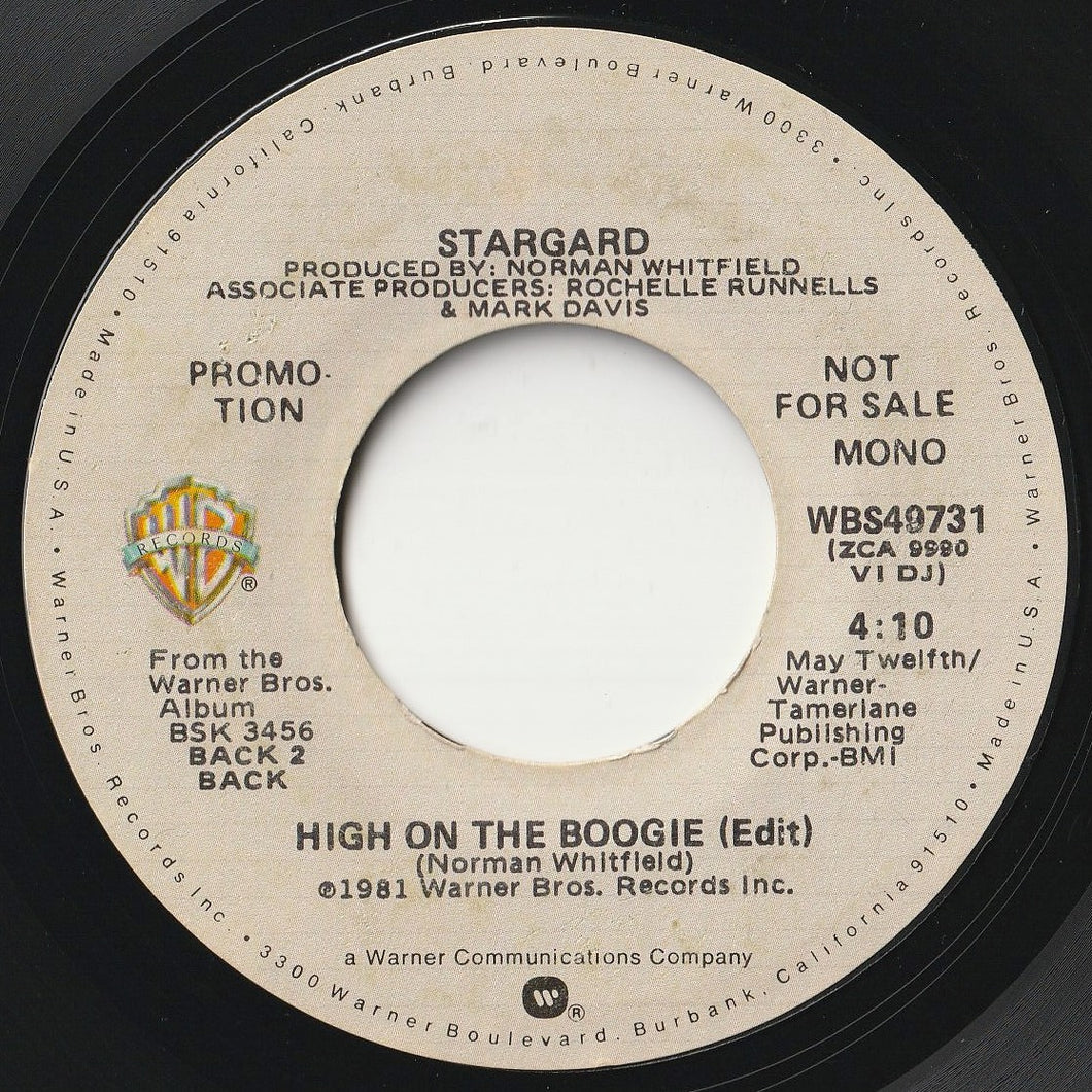 Stargard - High On The Boogie (Mono) / (Stereo) (7inch-Vinyl Record/Used)