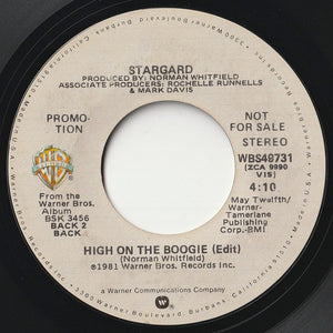 Stargard - High On The Boogie (Mono) / (Stereo) (7inch-Vinyl Record/Used)