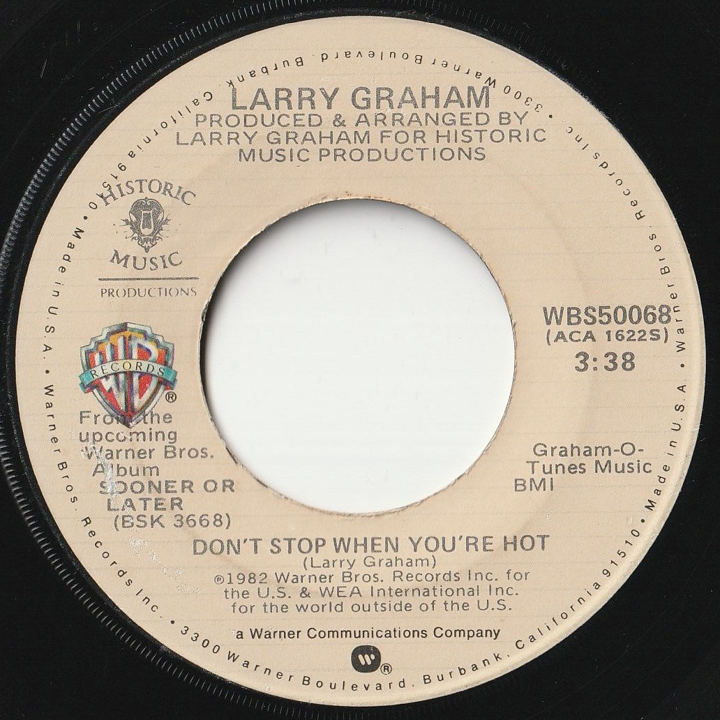 Larry Graham - Don't Stop When You're Hot / I Love Loving You (7inch-Vinyl  Record/Used)