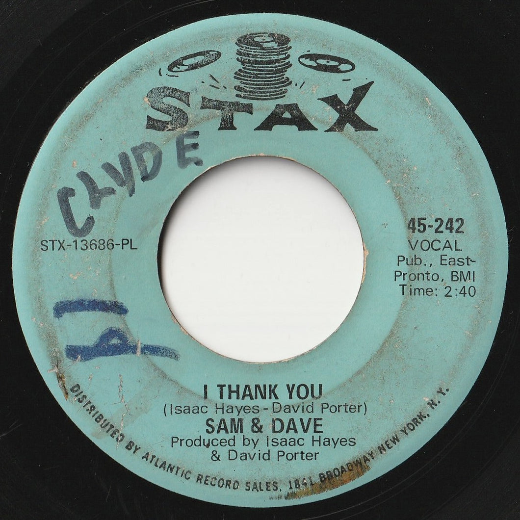 Sam & Dave - I Thank You / Wrap It Up (7inch-Vinyl Record/Used)