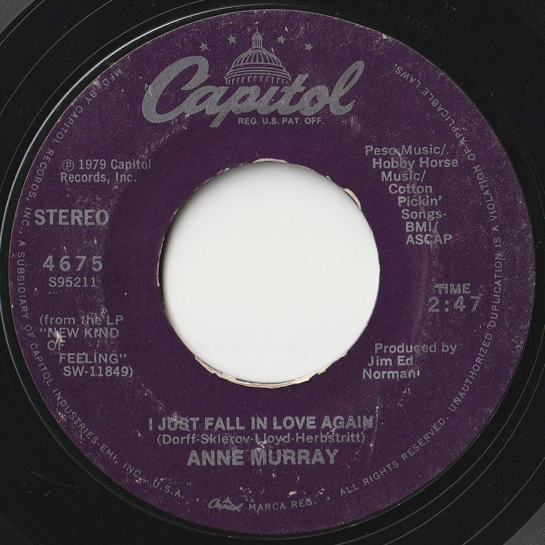 Anne Murray - I Just Fall In Love Again / Just To Feel This Love From You (7inch-Vinyl Record/Used)