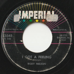 Ricky Nelson - Lonesome Town / I Got A Feeling (7inch-Vinyl Record/Used)