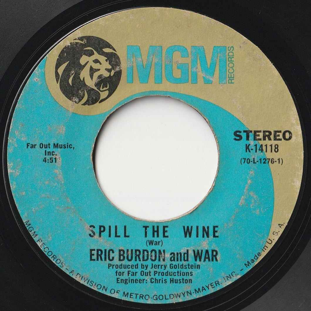 Eric Burdon & War - Spill The Wine / Magic Mountain (7inch-Vinyl Record/Used)