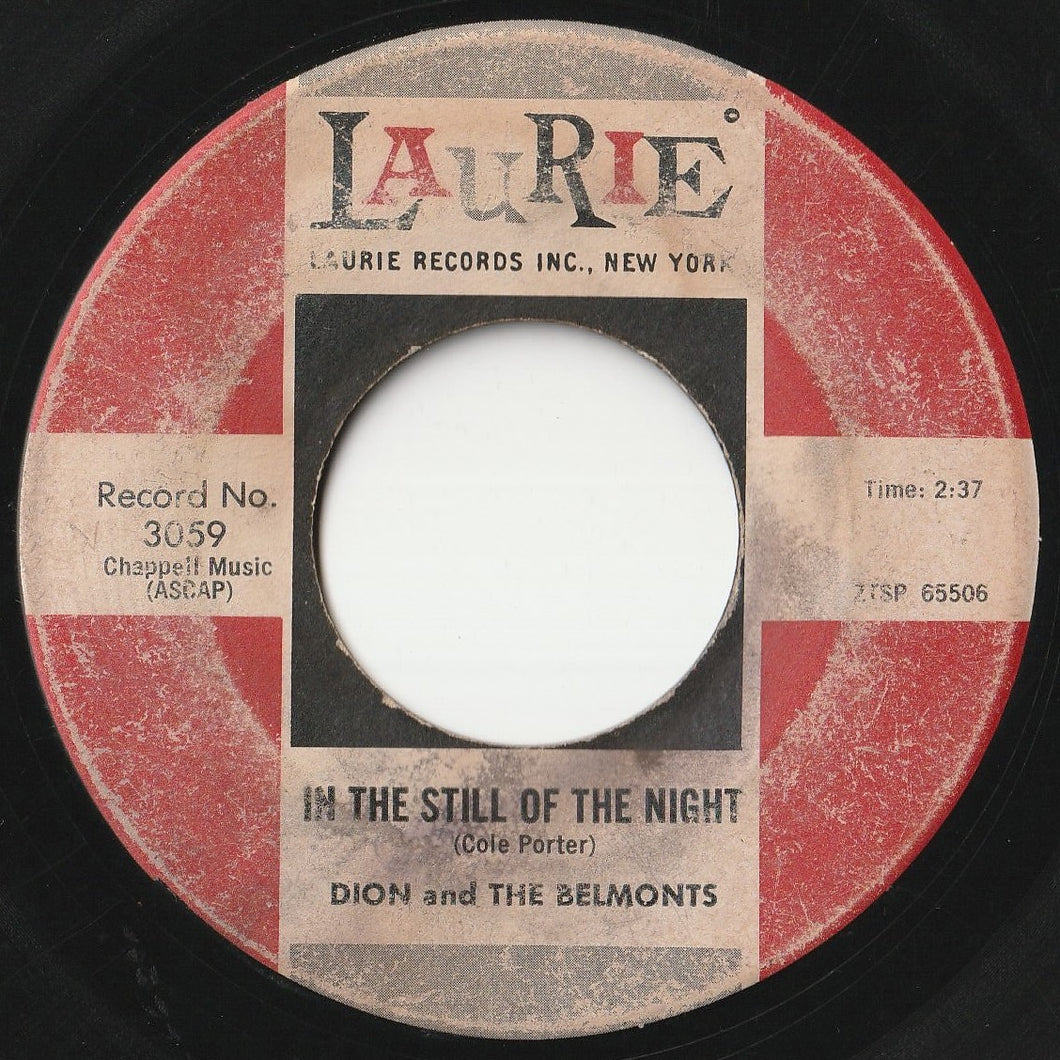 Dion & The Belmonts - In The Still Of The Night / A Funny Feeling (7inch-Vinyl Record/Used)