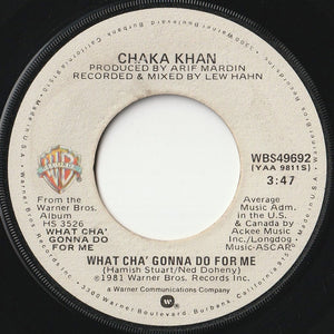 Chaka Khan - What Cha' Gonna Do For Me / Lover's Touch (7inch-Vinyl Record/Used)