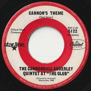 Cannonball Adderley Quintet - The Sticks / Cannon's Theme (7inch-Vinyl Record/Used)