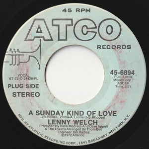 Lenny Welch - A Sunday Kind Of Love (Mono) / (Stereo) (7inch-Vinyl Record/Used)