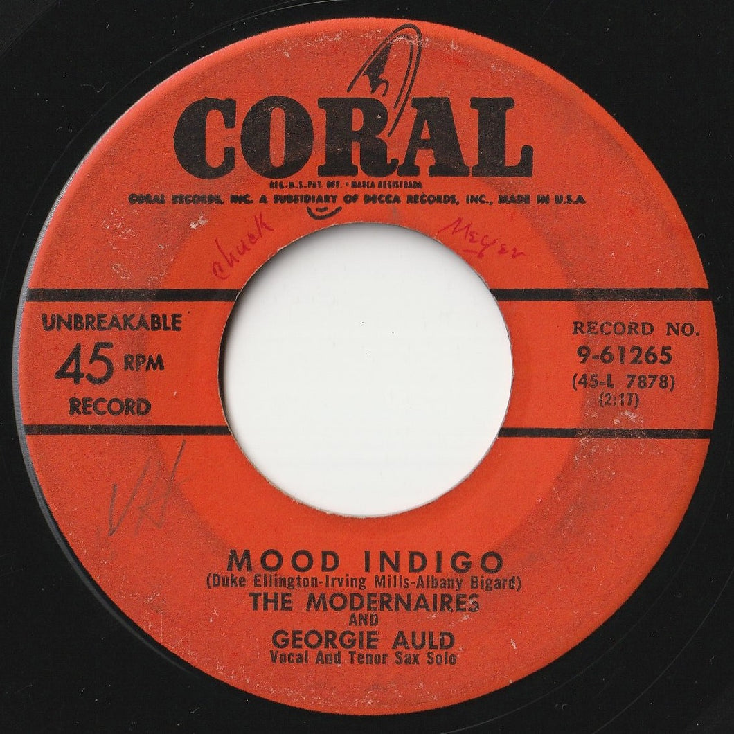 Modernaires, Georgie Auld - Mood Indigo / Teach Me Tonight (7inch-Vinyl Record/Used)