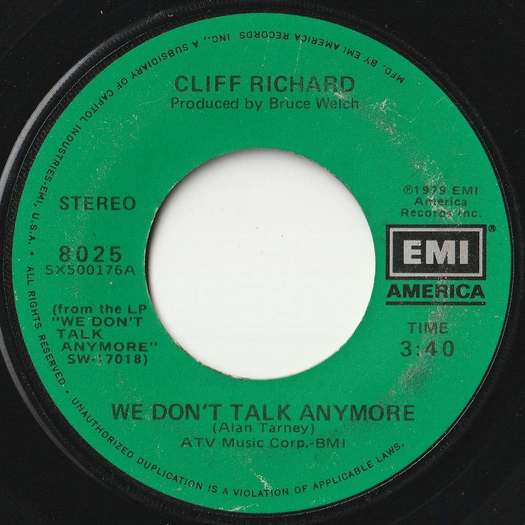 Cliff Richard - We Don't Talk Anymore / Count Me Out (7inch-Vinyl Record/Used)