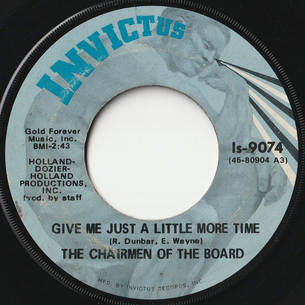 Chairmen Of The Board - Give Me Just A Little More Time / Since The Days Of Pigtails (And Fairy Tales) (7inch-Vinyl Record/Used)