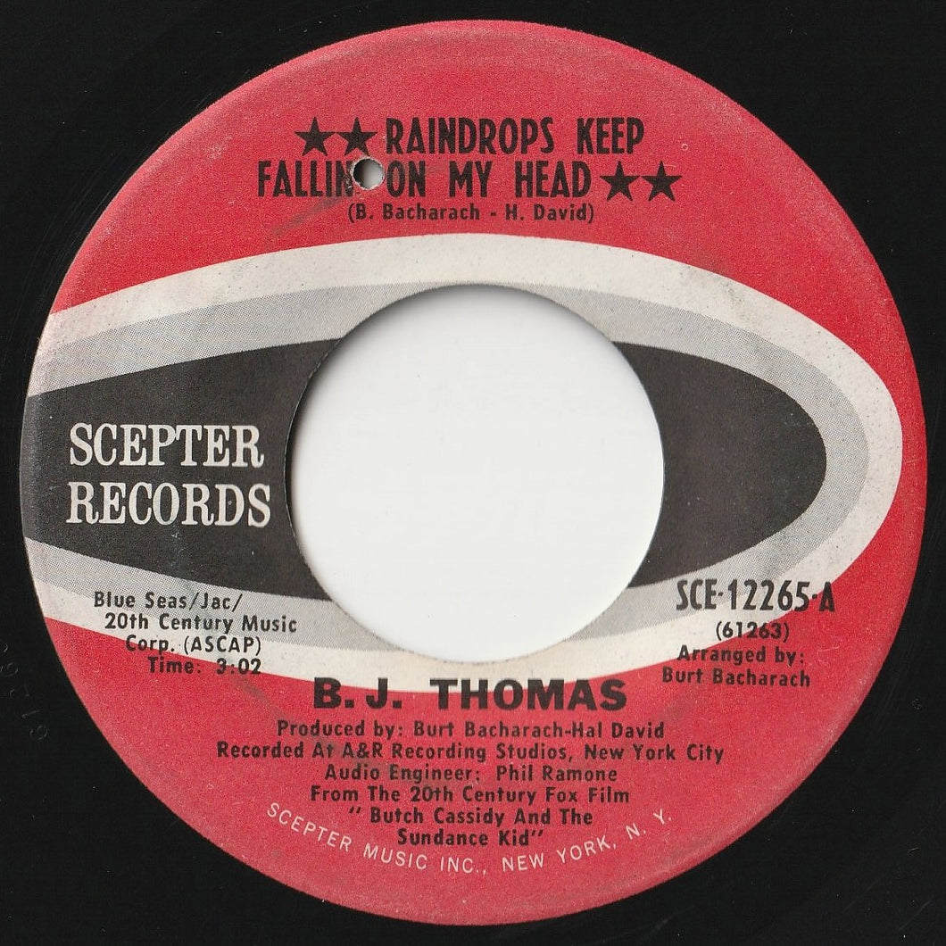 B.J. Thomas - Raindrops Keep Fallin' on My Head / Never Had It so Good (7inch-Vinyl Record/Used)