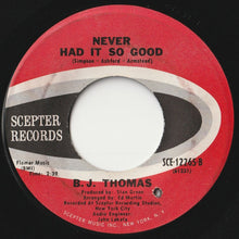 画像をギャラリービューアに読み込む, B.J. Thomas - Raindrops Keep Fallin&#39; on My Head / Never Had It so Good (7inch-Vinyl Record/Used)
