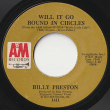 Load image into Gallery viewer, Billy Preston - Will It Go Round In Circles / Blackbird (7inch-Vinyl Record/Used)
