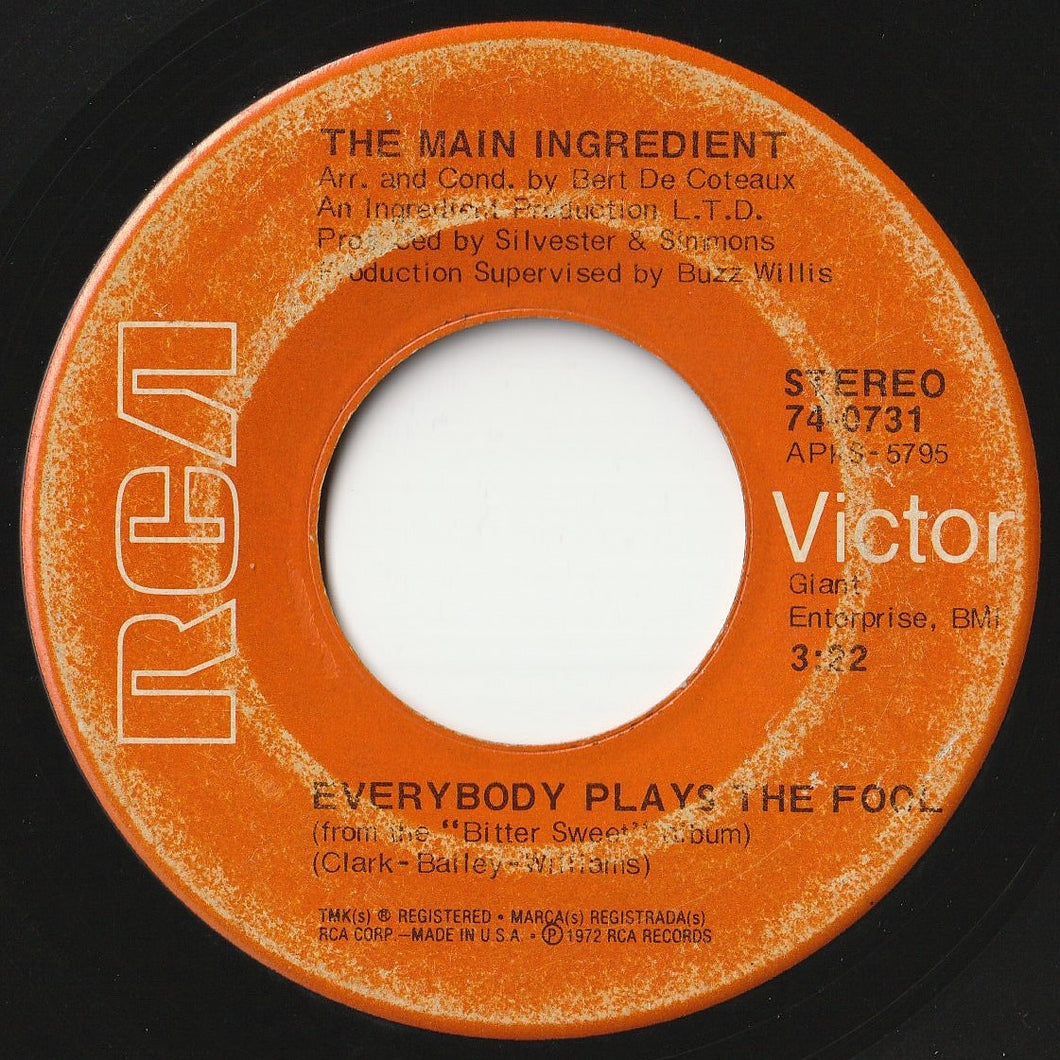 Main Ingredient - Everybody Plays The Fool / Who Can I Turn To (When Nobody Needs Me) (7inch-Vinyl Record/Used)