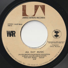 画像をギャラリービューアに読み込む, War - All Day Music / Get Down (7inch-Vinyl Record/Used)
