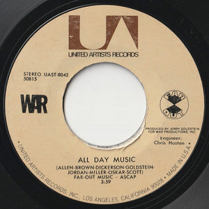 War - All Day Music / Get Down (7inch-Vinyl Record/Used)