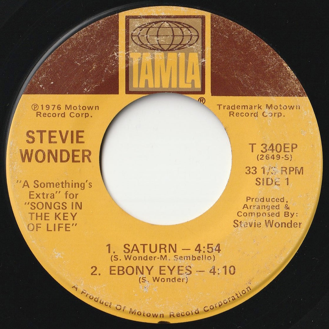 Stevie Wonder - Saturn, Ebony Eyes / All Day Sucker, Easy Goin' Evening (My  Mama's Call) (7inch-Vinyl Record/Used)