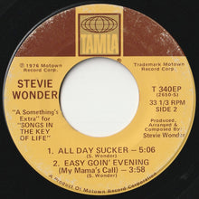 画像をギャラリービューアに読み込む, Stevie Wonder - Saturn, Ebony Eyes / All Day Sucker, Easy Goin&#39; Evening (My Mama&#39;s Call) (7inch-Vinyl Record/Used)
